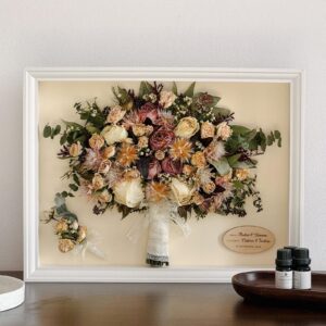wedding bouquet preservation shadowbox frame
